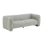 Sofá de 3 plazas con forma de onda de 83'', elegante sofá tapizado para sala de estar