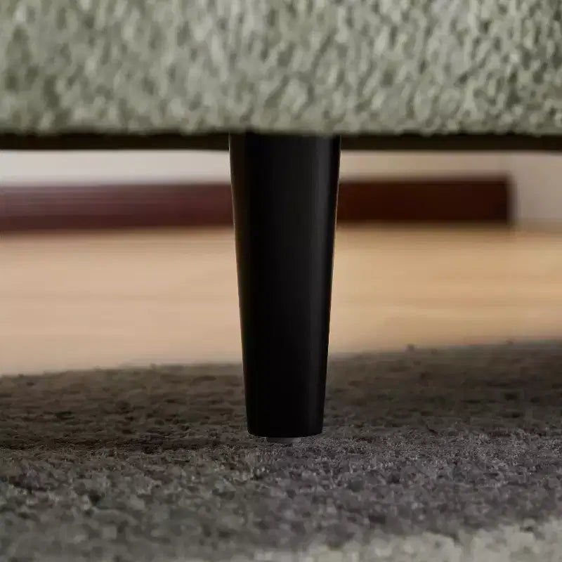 Sofá de 3 plazas con forma de onda de 83'', elegante sofá tapizado para sala de estar