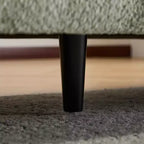 Sofá de 3 plazas con forma de onda de 83'', elegante sofá tapizado para sala de estar