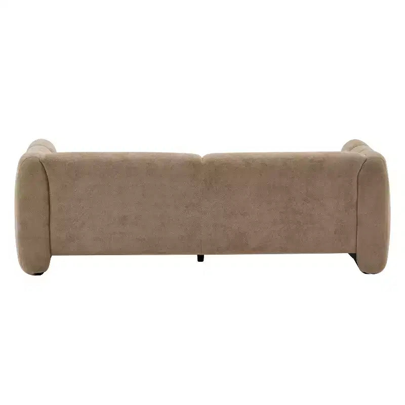 Sofá de 3 plazas con forma de onda de 83'', elegante sofá tapizado para sala de estar