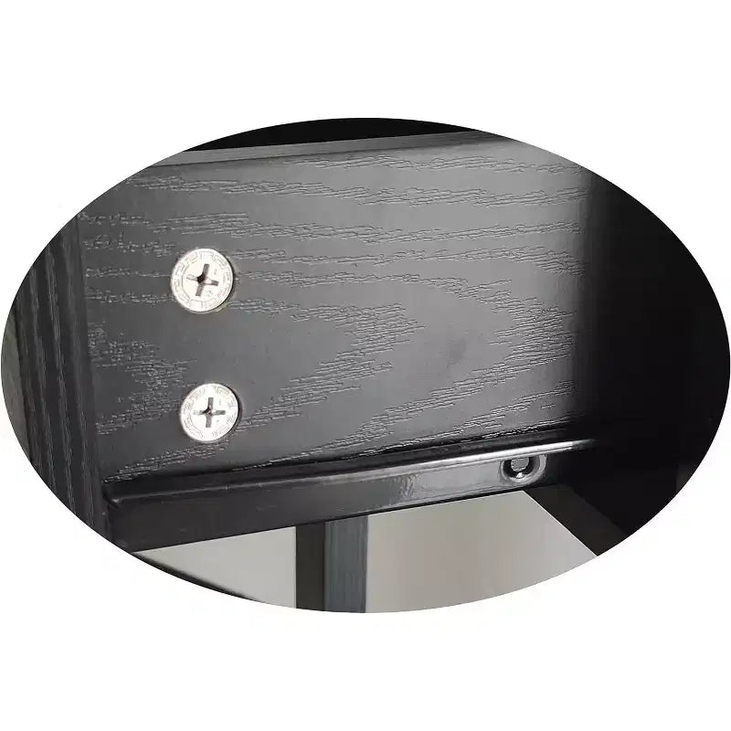 Consola moderna con 2 cajones de almacenamiento y estante abierto — Mesa auxiliar para pasillo o sala de estar