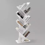 9-Tier Tree Bookshelf, Free-standing Bookcase, Space-Saving Storage Shelf, for Bedroom, Living Room, Home Office