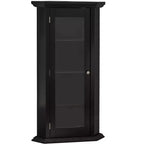 Mueble esquinero con vitrina, mueble expositor para salón