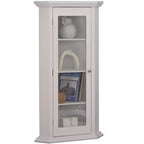 Mueble esquinero con vitrina, mueble expositor para salón