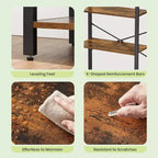Estantería Alta de 6 Niveles, Librería Grande con Estructura de Acero, Estantería Profunda para Sala de Estar, Oficina en Casa, Estudio, 30 x 66 x 186 cm