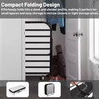 Cama plegable con ruedas de 16 pulgadas con 5 colchones de espuma viscoelástica, estructura de metal resistente