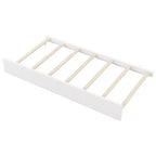 Sofá cama de madera individual/matrimonial con estantes de almacenamiento y nido, sofá cama con respaldo tapizado y USB