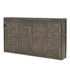 Cama Murphy individual con luz LED, se puede plegar en un gabinete, gabinete de cama de pared oculta para habitación de invitados
