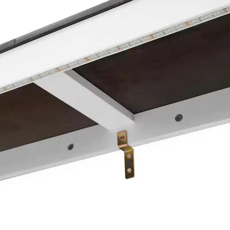 Cama Murphy individual con luz LED, se puede plegar en un gabinete, gabinete de cama de pared oculta para habitación de invitados