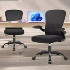 Silla de escritorio ergonómica con ruedas, soporte lumbar y altura ajustables, silla giratoria para ordenador