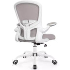 Silla de escritorio ergonómica con ruedas, soporte lumbar y altura ajustables, silla giratoria para ordenador