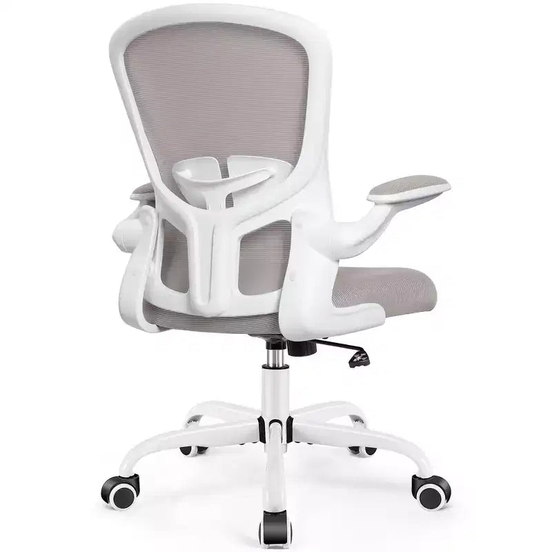 Silla de escritorio ergonómica con ruedas, soporte lumbar y altura ajustables, silla giratoria para ordenador