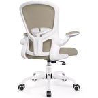 Silla de escritorio ergonómica con ruedas, soporte lumbar y altura ajustables, silla giratoria para ordenador