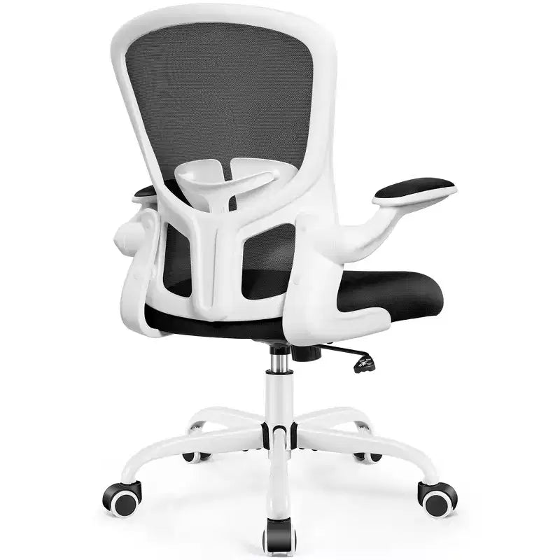 Silla de escritorio ergonómica con ruedas, soporte lumbar y altura ajustables, silla giratoria para ordenador