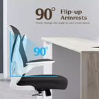 Silla de escritorio ergonómica con ruedas, soporte lumbar y altura ajustables, silla giratoria para ordenador