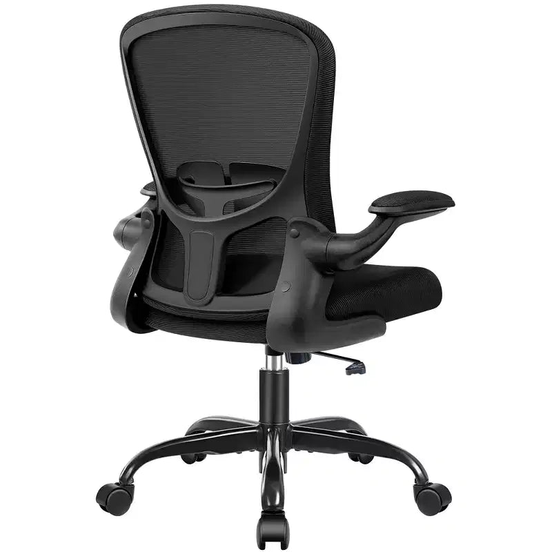 Silla de escritorio ergonómica con ruedas, soporte lumbar y altura ajustables, silla giratoria para ordenador
