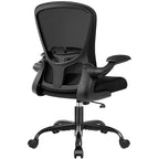 Silla de escritorio ergonómica con ruedas, soporte lumbar y altura ajustables, silla giratoria para ordenador