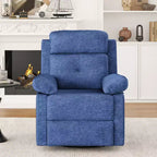 GDFStudio Janna Modern 360 Swivel Rocking Upholstered Recliner Chair
