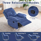 Sillón reclinable tapizado giratorio 360° moderno para sala de estar