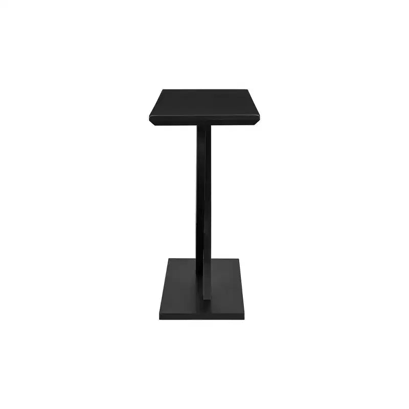 Mesa de consola rústica moderna de 57'' para entrada, mesa estrecha para sofá con diseño de patas cruzadas