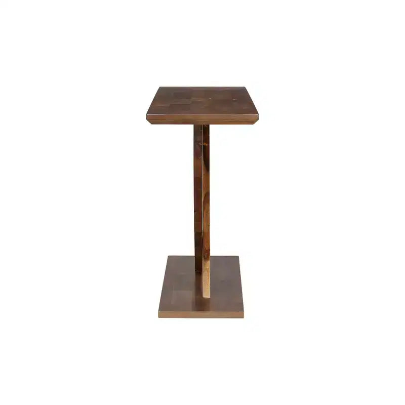 Mesa de consola rústica moderna de 57'' para entrada, mesa estrecha para sofá con diseño de patas cruzadas