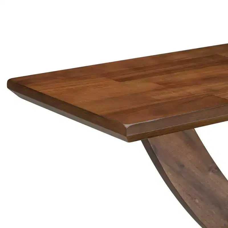 Mesa de consola rústica moderna de 57'' para entrada, mesa estrecha para sofá con diseño de patas cruzadas
