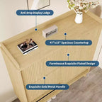 Zapatero Acanalado, Estantería Estrecha Independiente para Zapatos Organizador de Almacenamiento de Madera con Puerta Corredera y 2 Cajones y Estantes Ajustables para el Hogar